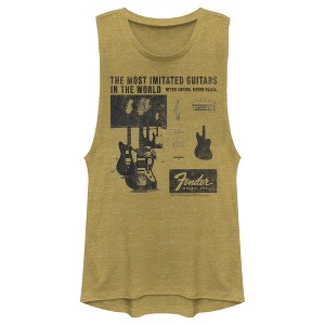 Juniors Womens Fender The Most Imitated Festival Muscle Tee - 1 of 4