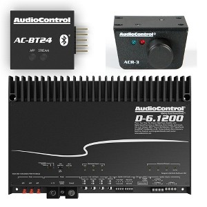 AudioControl D-6.1200 6-Channel Car Amplifier with Digital Signal Processing with AC-BT24 Bluetooth Streamer & Programmer and ACR-3 Remote - 1 of 4