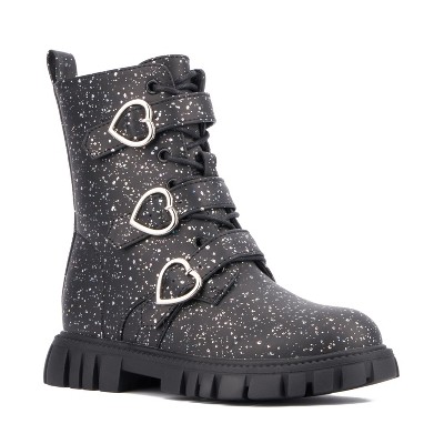 Olivia Miller Girl's Love Me Combat Boots