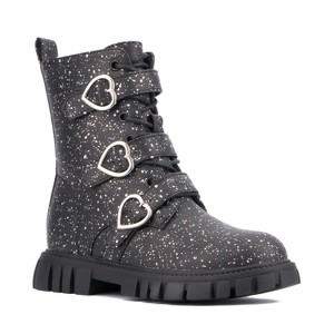 Olivia Miller Girl's Love Me Combat Boots - 1 of 4