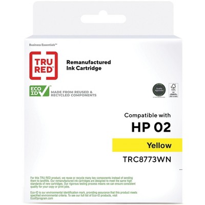 HITOUCH BUSINESS SERVICES Remanufactured Yellow High Yield Ink Cartridge Replacement for HP 02