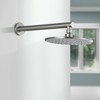 Cobbe Brushed Nickel 9-Inch Round Rainfall Shower Faucet Single Handle Shower Faucet Accessory with 15.74-Inch Shower Arm and Valve - 2 of 4