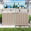 CAVINAS 75 Gallon All-Weather Storage Box,UV-Resistant Polypropylene Resin Deck Box with Wood Grain Design for Outdoor,Gardens,Patios - 4 of 4