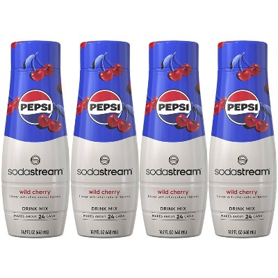 SodaStream 4pk Pepsi Wild Cherry Drink Mix