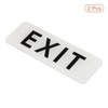 Unique Bargains Waterproof Self-Adhesive Decor Home Business Exit Sign 2 Pcs - 3 of 4