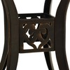 vidaXL Patio Table Bronze 30.7Inchx30.7Inchx28.3Inch Cast Aluminum - 4 of 4