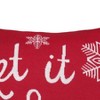 C&F Home 20" x 20" Let it Snow In Red Christmas Throw Pillow - image 2 of 4