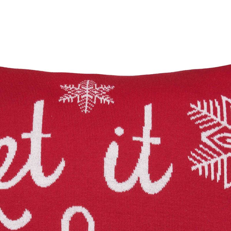 C&F Home Let it Snow In Red Pillow, 2 of 5