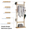 HDZNVF Garment Rack Solid Wood, Natural - 4 of 4