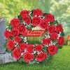 Collections Etc In Loving Memory Rose Memorial Artificial Wreath - 2 of 3
