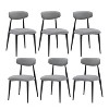 CIPACHO (Set of 6) Dining Chairs, Upholstered Chairs with Metal Legs for Kitchen Dining Room,Grey - 4 of 4