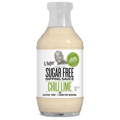G Hughes Sugar Free Chili Lime Dipping Sauce, 17 oz, Pack of 2