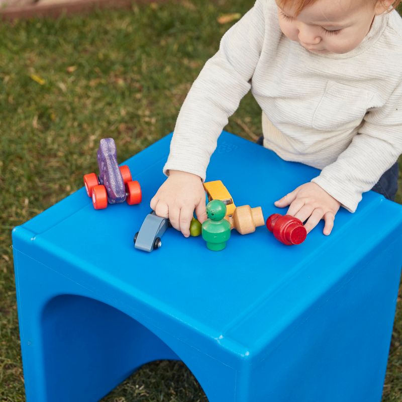 ECR4Kids Tri-Me 3-in-1 Cube Chair, Kids Furniture, Blue, 4-Piece, 5 of 13