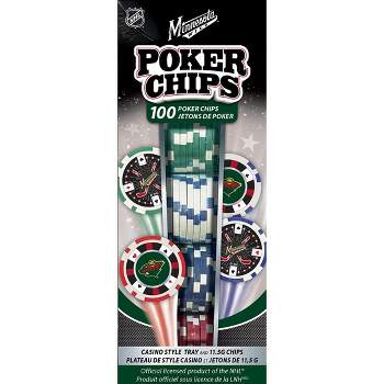 MasterPieces Casino Style 100 Piece Poker Chip Set - NHL Minnesota Wild