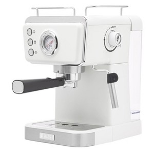 Haden Barista Brew Stainless Steel Espresso Maker 20-Bar Pressure System with Milk Frother Ivory/Chrome: 1.5L Electric Coffee Machine, 1350W - 1 of 4