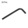Unique Bargains Chrome Vanadium Steel Rust-Proof L-Shape Hex Key Wrenches Black 20 Pcs - 3 of 4