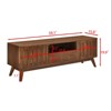 VYNXARIA Mid Century Modern Fluted TV Stand for 65 inch TV, Entertainment Center with Storage, Farmhouse Wood Media Console - 3 of 4