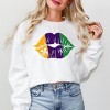 Simply Sage Market Women's Graphic Sweatshirt Mardi Gras Lips - 2 of 3