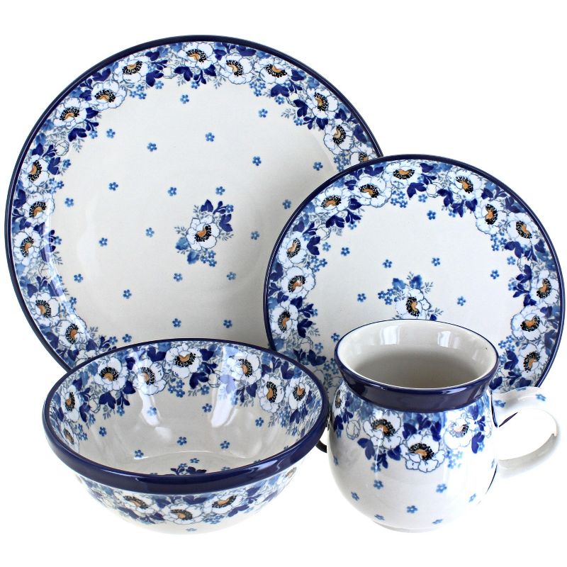 Blue Rose Polish Pottery Ceramika Artystyczna Dinnerware (16 PC), 1 of 2