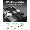 LUGGEX 30 Inch Luggage with Spinner Wheels, Expandable Large PC Hard Shell Suitcase with Front Opening, Lightweight, Charcoal Metallic - 4 of 4