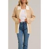 Women's color block ribbed knit button down sweater - In February - 4 of 4
