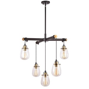 Vaxcel Kassidy 5 - Light Chandelier in  Black - 1 of 4