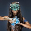 KBW Mermaid Masquerade Costume Mask | Aqua - 2 of 3