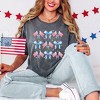 Simply Sage Market Women's Coquette Patriotic Chart Short Sleeve Garment Dyed Tee - 2 of 2