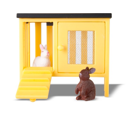 Lundby 2 Rabbits and Hutch