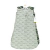 Hudson Baby Infant Boy Thermal Sleeveless Sleeping Bag 2pk, Sage Dinosaur - 2 of 4