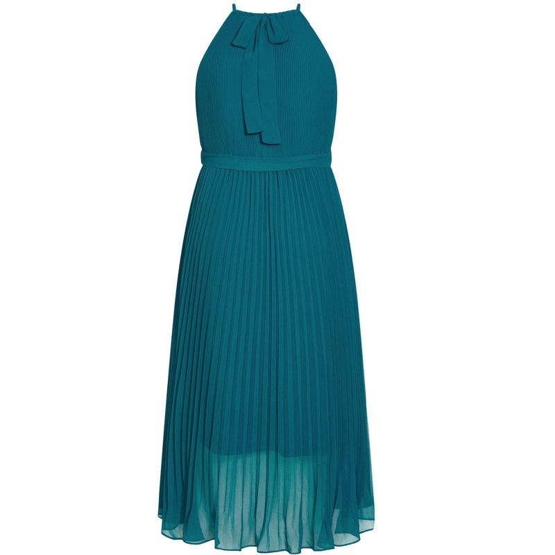 Women's Plus Size Rebecca Maxi Dress - teal | CITY CHIC, 5 of 6