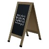 Sunnydaze 40 in. x 20 in. Double-Sided Magnetic A-Frame Chalkboard with Chalk and Eraser - 4 of 4