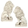 Design Toscano Mansfield Manor Lion Sentinel Statue: Set of Left and Right - image 3 of 4