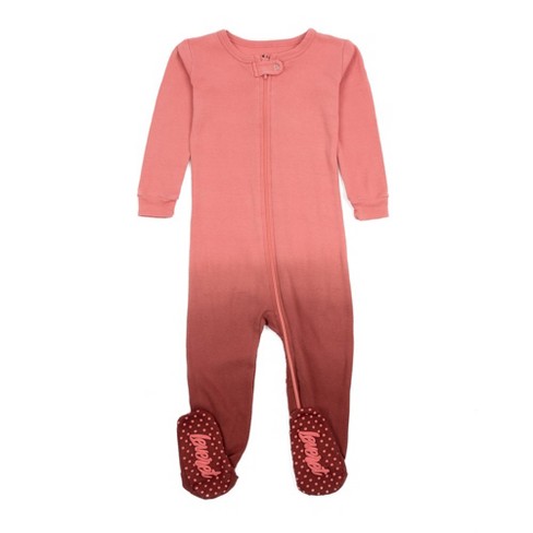 Leveret Footed Cotton Pajamas Tie Dye Pink 3-6 Month : Target