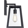 John Timberland Arrington Modern Wall Light Sconce Mystic Black Hardwire 8" Fixture Clear Glass Shade for Bedroom Bathroom Vanity Reading Living Room - 4 of 4