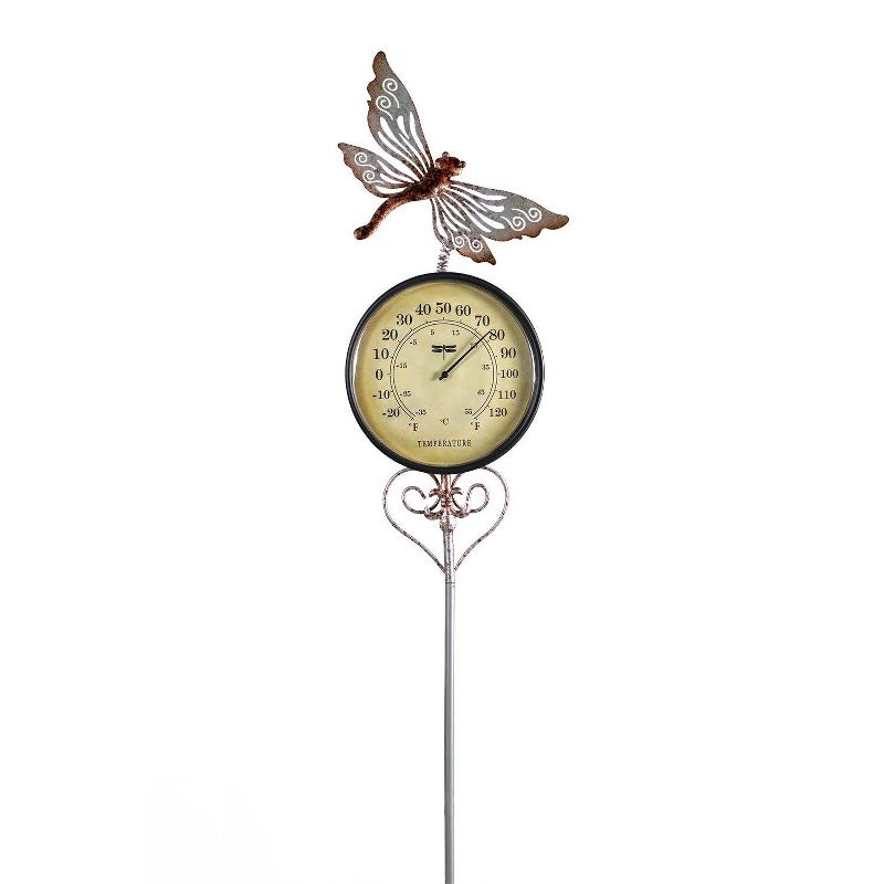 Poolmaster Outdoor Thermometer Garden Stake - Dragonfly, 2 of 3