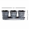 Gardener's Select Farmhouse Round Pot & Tray Set, Black, 12.5in - 2 of 2