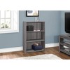Monarch Specialties Bookshelf Bookcase 4 Tier 36InchH Office Bedroom Laminate Grey Transitional - 2 of 4