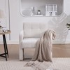 Okak Minimalist Casual Chenille Single Accent Chair with Armrests & Comfortable Pad,Upholstered Armchair for Living Room,Bedroom,Office - 2 of 4