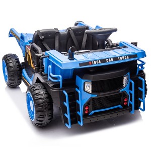 Whisen Two-seater Kids Ride, Seat width 19.69in, E-rear dump, Gift for Kids Aged 3+ - 1 of 4