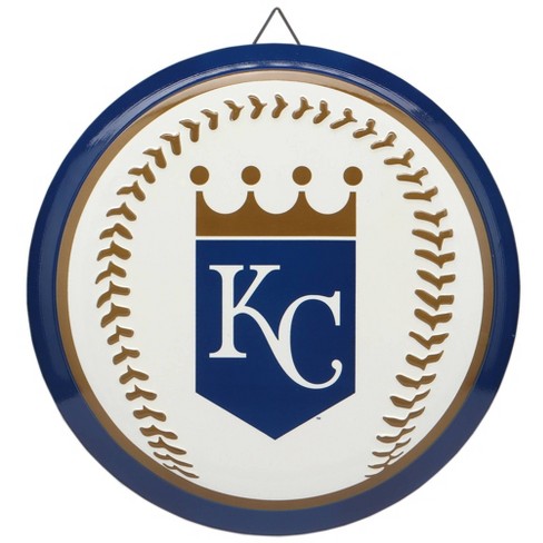 Mlb Kansas City Royals Baseball Metal Button Panel : Target
