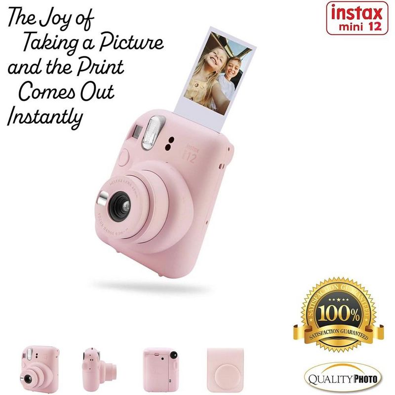 Fujifilm Instax Mini 12 Instant Camera with Case Decoration Stickers Frames Photo Album and More Accessory kit, 5 of 9