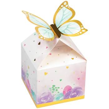 24ct Golden Butterfly Favor Boxes