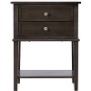 NicBex Nightstand with 2 Drawers and Bottom Shelf Modern Bedside Table Bedroom Furniture for Bedroom, Living Room - 2 of 4