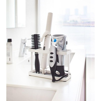 White Minimalist Steel Hair Tool Organizer