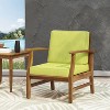 GDFStudio Abena Outdoor Acacia Wood Club Chair with Cushions - 2 of 4