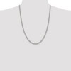 Black Bow Jewelry Men's 5mm, Sterling Silver Solid Rolo Chain Necklace - 2 of 4