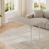 20.07"x47.24" Rectangle Folding Table, Card Table with Anti-Slip Feet Caps, Scratch & Stain Resistant, Collapsible Legs Portable - 3 of 4