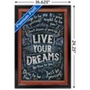 Trends International Live Your Dreams Framed Wall Poster Prints - 3 of 4