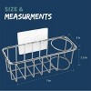 LunaLulinlk Stainless Steel Kitchen Sink Caddy Organizer With Self Adhesive Hooks Over The Sink Drying Basket Rack - 2 of 4